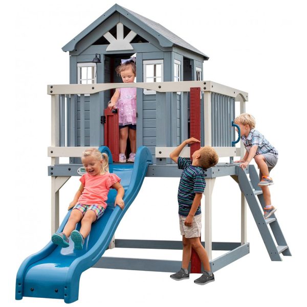 ectqnwn657f90b_0 jpg - Casinha Infantil Interativa para Crianças de 2 a 6 Anos com Escorregador, Backyard Discovery, Azul