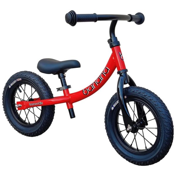 ectqpr5d2fm70b_0 jpg - Bicicleta sem Pedal para Crianças de 2 a 5 Anos com Assento e Guidão Ajustáveis, Banana Bike, Vermelha