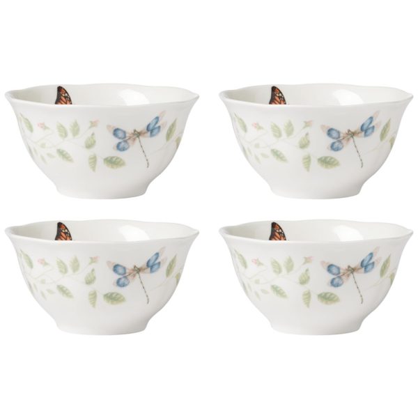 ectqrr9yhg1b0b_0-1 jpg - Conjunto de Tigelas 560mL com 4 Peças, Material de Porcelana e Formato Redondo, LENOX 894543, Branco Colorido