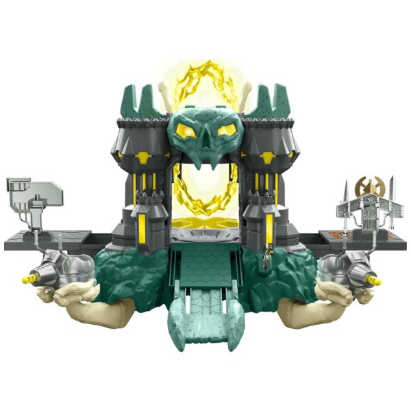 ectqrv68tqn90b_0 jpg - Castelo Grayskull com Ponte Levadiça, Luzes e Sons, Masters of the Universe, Verde