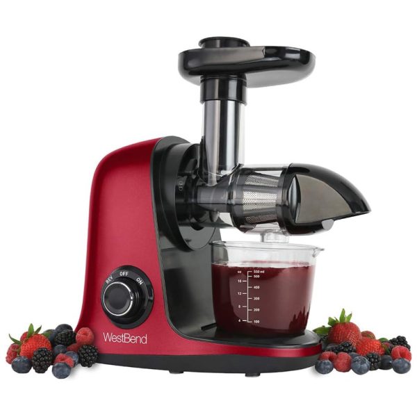 ectqssnryng80b_0 jpg - Espremedor de Frutas com Motor Silencioso, Anti Entupimento e Função Reversa, 150W, West Bend, Vermelho