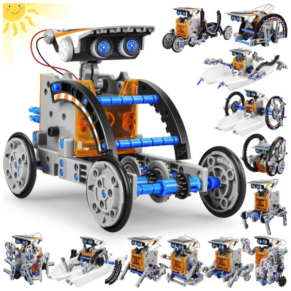 ectqv9q8kk6c0b_0 jpg - Robô Educacional STEM 13 EM 1 Movido A Energia Solar Para Crianças De 8 A 12 Anos, Kit Científico DIY Para Experimentos Robóticos.