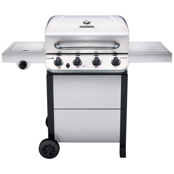 ectqvh42vzj70b_0 jpg - Churrasqueira a Gás 36.000 BTU com 4 Queimadores e 1 Queimador Lateral em Aço Inoxidável, CHAR BROIL 463377319, Prateado