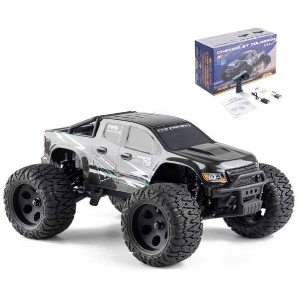 ectqxwhpybjc0b_0 jpg - Carrinho de Controle Remoto 4x4 Off Road, Escala 1 24 com Bateria de 900mAH, BEEZRC FMS 1 24 Monster Truck RC, Preto