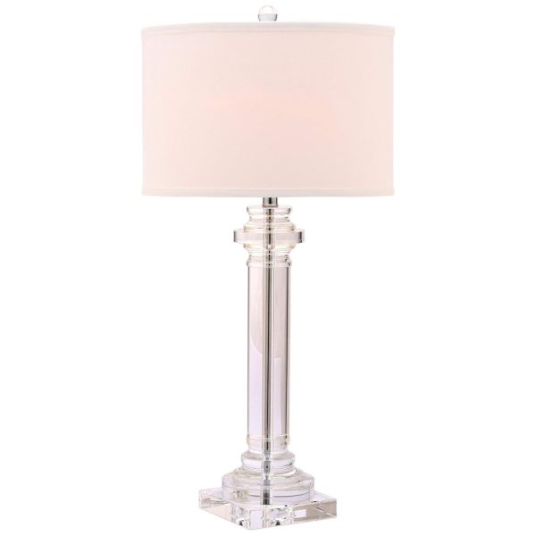 ectqyggxd8k00b_0 jpg - Abajur Luminária de Mesa com 76 cm de Altura para Quarto, Sala de Estar, Escritório e Mesa de Cabeceira, 110V 100W, Safavieh, Prata e Branco