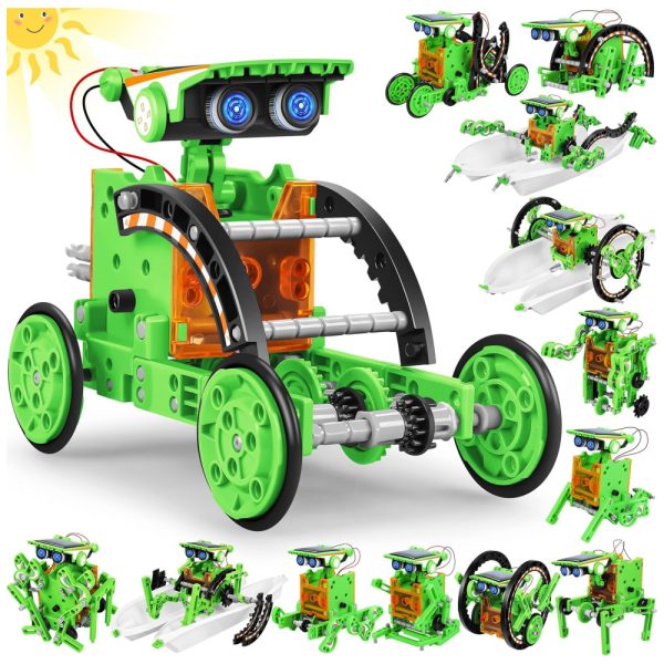 ectqz2mlbqrc0b_0 jpg - Robô Educacional STEM 13 EM 1 Movido A Energia Solar Para Crianças De 8 A 12 Anos, Kit Científico DIY Para Experimentos Robóticos.