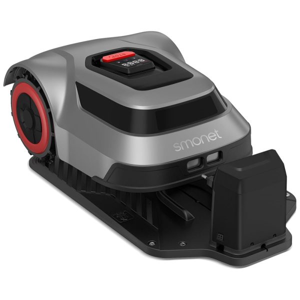 ectqzkf9j3tc0b_0-1 jpg - Robô Cortador de Grama Sem Fio, até 1000 m2 com Controle por APP e Mapeamento Inteligente, 110V SMONET, Cinza