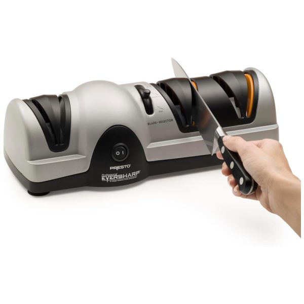 ectq0jwbyt000b_0 jpg - Afiador Elétrico de Facas Profissional com 3 Níveis, 110v, PRESTO 08810, Cinza