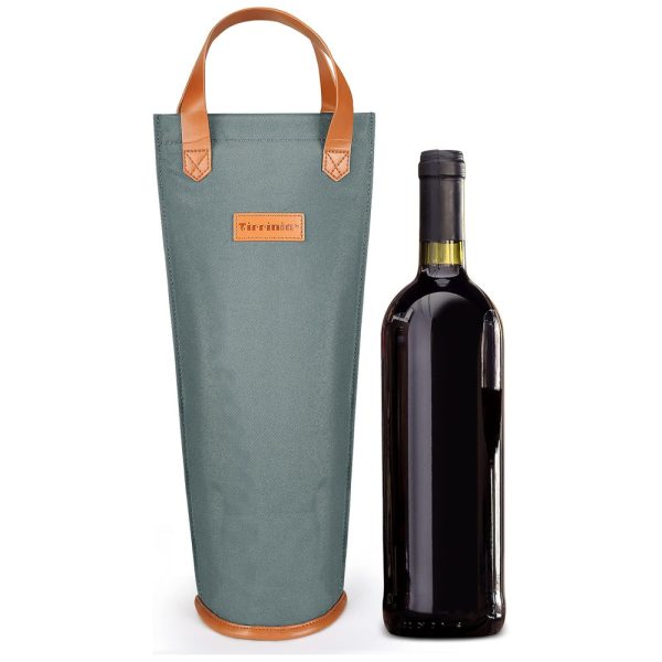 ectq26tpm7l80b_0 jpg - Bolsa Térmica para Garrafa de Vinho Tirrinia, Transporte Prático e Estiloso para Viagens, Piqueniques e Presentes para Amantes de Vinho Cinza
