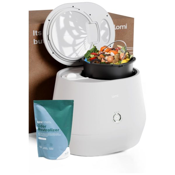 ectq31brqv3d0b_0 jpg - Composteira Elétrica de Cozinha com Um Único Botão, Fácil de Usar e Capacidade de 3L, 110V, LOMI, Branca