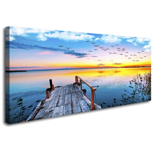 ectq3fhllh590b_0 jpg - XXMWallArt FC2250 Quadro Decorativo Verão no Lago 50 x