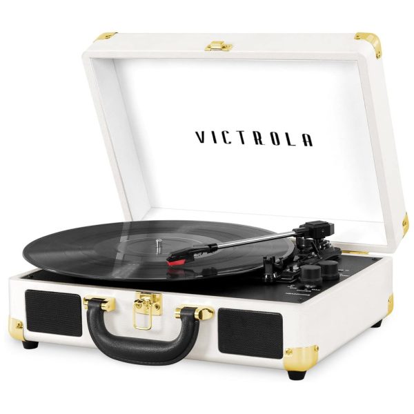 ectq4k2jl1270b_0 jpg - Vintage Toca Discos 3 Velocidades Bluetooth com Alto falantes Embutidos Mala Portátil, VICTROLA VSC 550BT WH, Branco