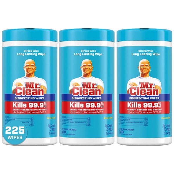ectq4wz2dvm90b_0 jpg - Lenços Desinfetantes Sanitizantes, Cítricos, Pacote com 3 Un, Mr. Clean,