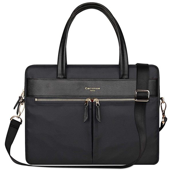 ectq4yps6x170b_0 jpg - Bolsa Pasta Impermeável RFID bloqueio Nylon Ultrafino para 14 e 15 pol MacBook Ultrabook, Preto