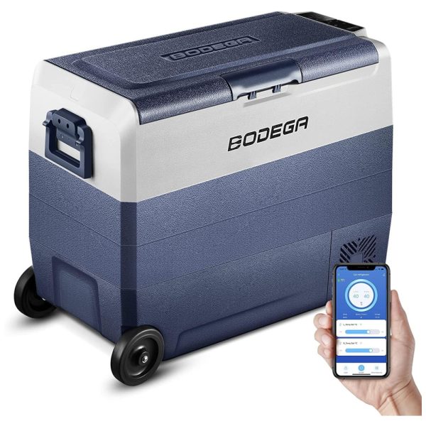 ectq5w7v59d80b_0 jpg - BODEGA Mini Geladeira Automotiva Portátil, DC 12 24V, AC 110 220V, 60L c, Controle por Aplicativo