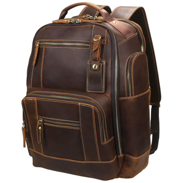 ectq634rjnb80b_0-1 jpg - Mochila Unissex de Couro para Laptop, LANNSYNE LB125, Marrom