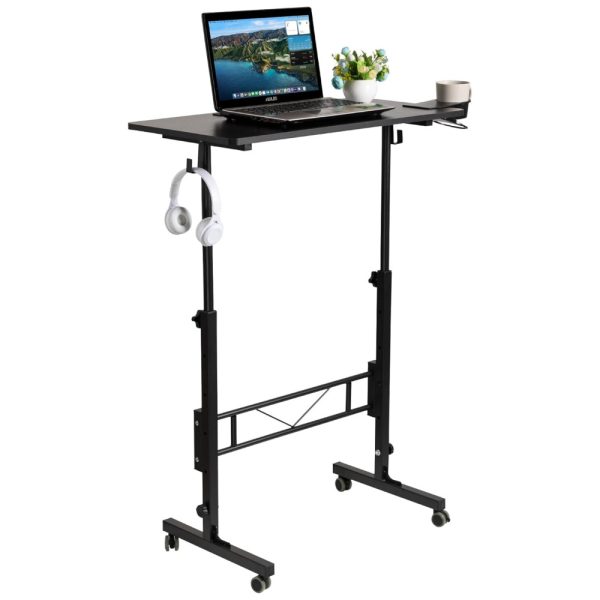 ectq6741zgp70b_0 jpg - Mesa bandeja SIDUCAL, mesa cama lateral ajustável para sofá Mesa portátil com rodas Mesa sobreposta Carrinho para laptop, preto