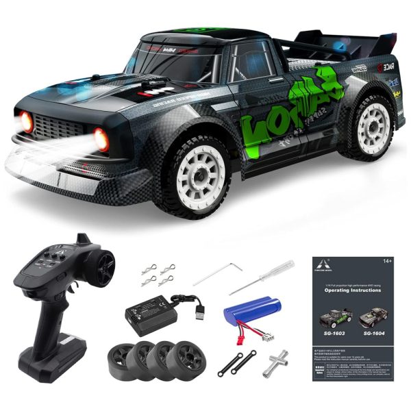 ectq6xgtyb190b_0 jpg - Carro de controle remoto Mostop RC carros rápidos, 1, 16 proporcional acelerador e controle de direção RC Drift Car 4WD Buggy de alta velocidade 20MPH, 2.4Ghz Off Road Veículo Monster Truck com Luzes para Crianças Adultos