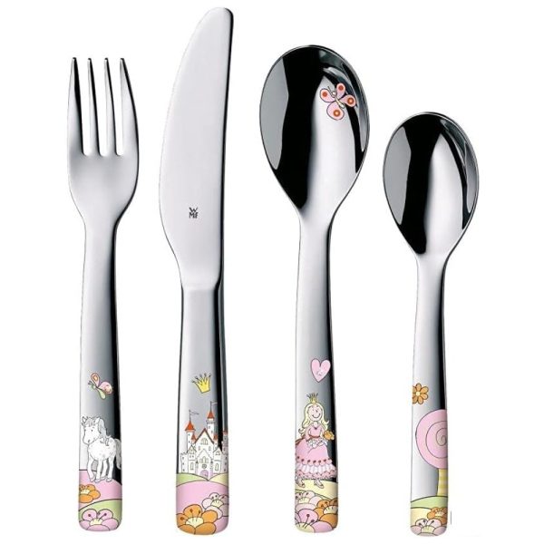 ectq8y01zdy00b_0 jpg - Conjunto de Talheres Infantis 4 Peças em Aço Inoxidável, Princesa Anneli, WMF