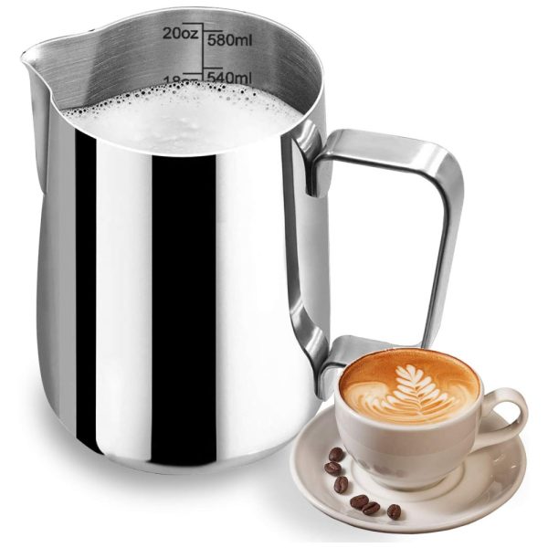 ectq9zffmn580b_0 jpg - Jarra Leiteira Cremeira 580 mL Aço Inoxidável de Grau, DEEMTON, Prateado