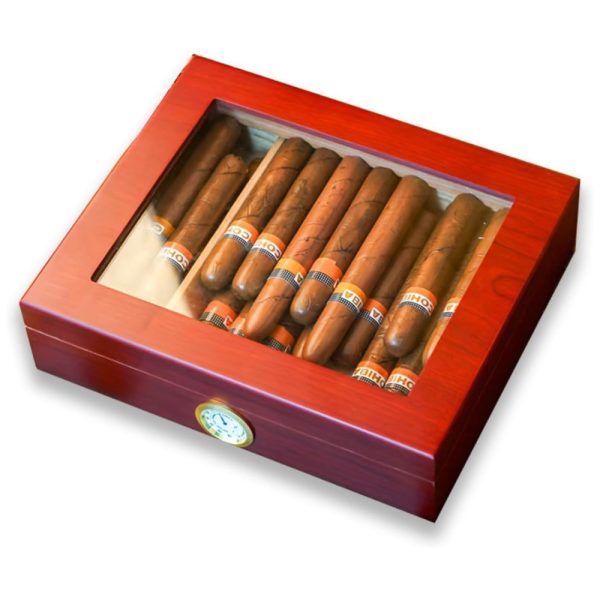 ectqb2t622md0b_0 jpg - Umidor de Charutos Artesanal de Pau Rosa com Forro de Cedro Espanhol, Mesa, Umidificador, Higrômetro e Dispensador Tampo de Madeira, Nidivey