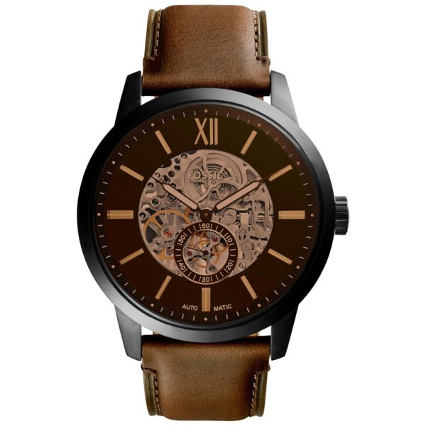 ectqb5rm2b670b_0 jpg - Relógio Masculino de Quartzo Automático, com Pulseira de Couro, FOSSIL ME3155, Marrom