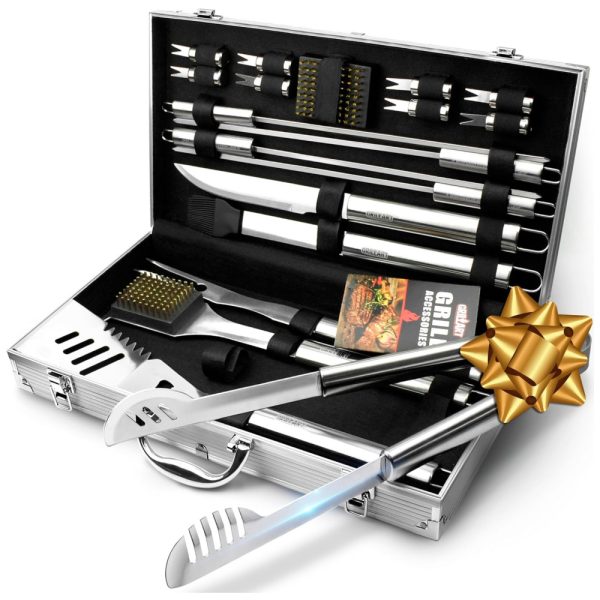 ectqcknmzr370b_0 jpg - Kit Churrasco na Grelha 19 Peças de Aço Inoxidável com Estojo de zenamento, GRILLART COMINHKPR135822, Prateado