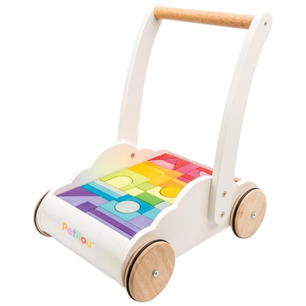 ectqgmb2gkb70b_0 jpg - Andador Educativo Arco Íris com Nuvem, Ideal Para Meninos e Meninas a Partir de 1 Ano, Com 45 Blocos, Le Toy Van, Multicolorido