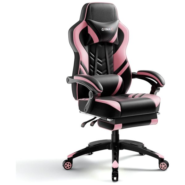 ectqgn6l2s2b0b_0 jpg - Cadeira Gamer Ergonômica e Reclinável com Apoio Lombar e Cabeça, e, POWERSTONE, Rosa