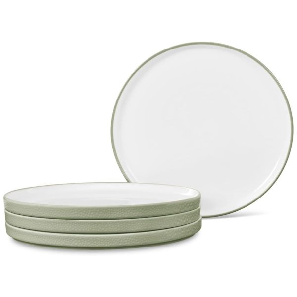 ectqhdd1x6tb0b_0 jpg - Conjunto de Pratos para Jantar com 4 Peças, Formato Redondo, Material de Porcelana e Designer Minimalista, Noritake G030 205D, Verde