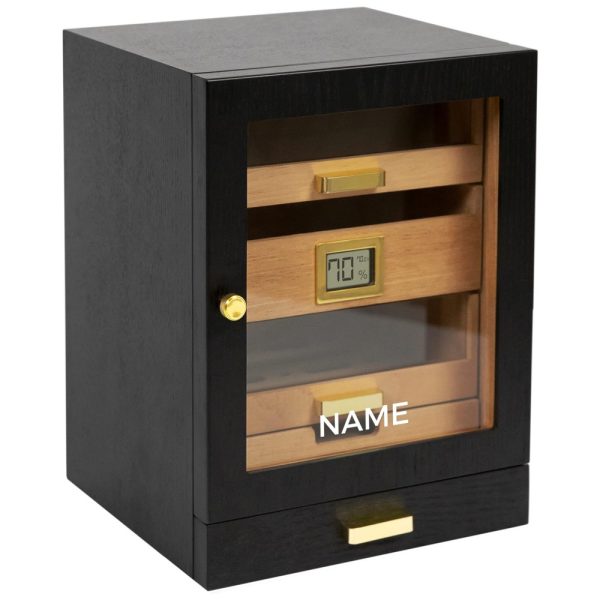 ectqj34wdhjb0b_0 jpg - Umidor de Armário Luca com Cedro Espesso, Sistema de Umidificação Fácil, Higrômetro Digital Preciso Preto,CASE ELEGANCE