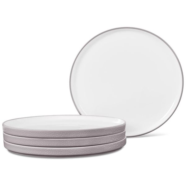 ectqjcmbw75b0b_0 jpg - Conjunto de Pratos para Salada e Sobremesa com 4 Peças, Formato Redondo, Material de Porcelana e Designer Minimalista, Noritake G009 404D, Branco Taupe