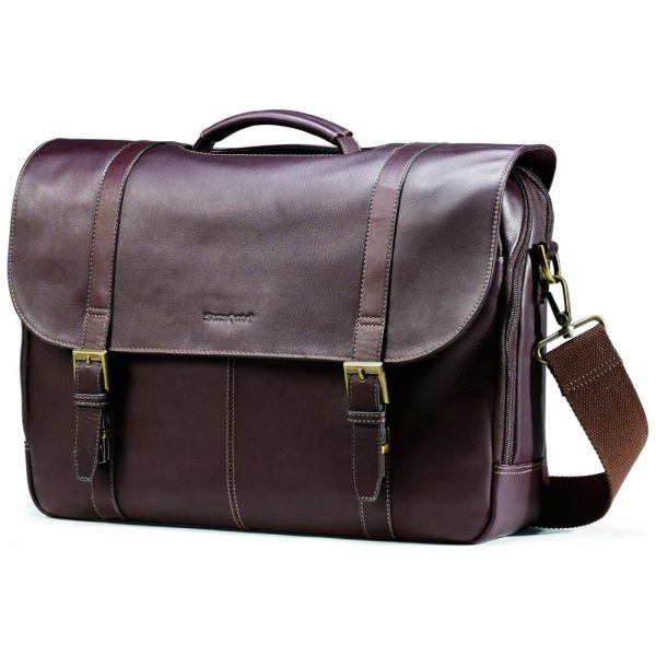 ectqk8tvax400b_0 jpg - Bolsa Mensageiro de Couro Natural para Laptop, SAMSONITE 45798 1139, Marrom
