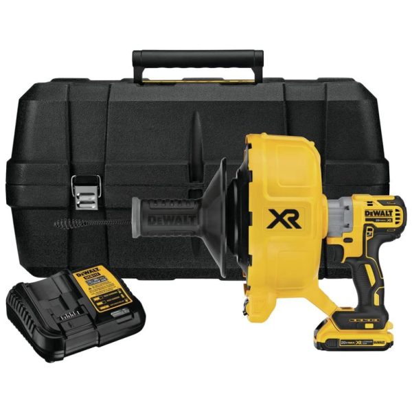 ectql3k3kj470b_0 jpg - Kit Desentupidor de Canos com Bateria 20V MAX, Carregador, Maleta de Transporte, DEWALT DCD200D1, Amarelo
