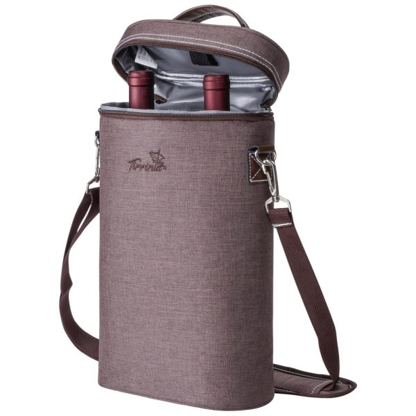 ectqlldvh7md0b_0 jpg - Bolsa Térmica para 2 Garrafas de Vinho Tirrinia Marrom Presente Ideal para Amantes de Vinho