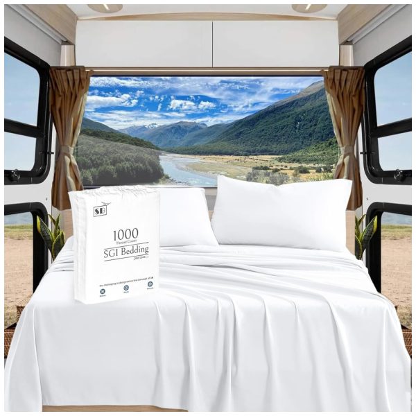 ectqltvp4br90b_0 jpg - Conjunto de Lençóis em Algodão Egípcio de 1000 Fios, Tamanho RV King, Super Macio e Respirável, SGI bedding, Branco