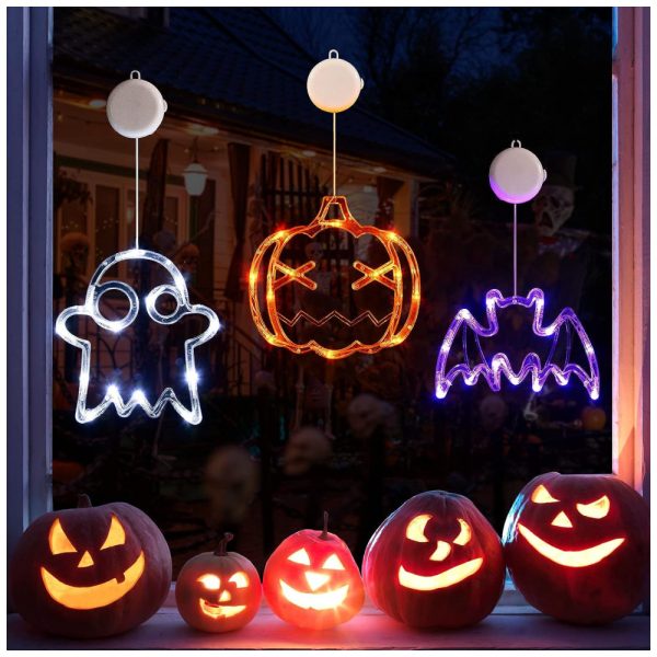 ectqmc372fhb0b_0-1 jpg - Kit Decoração Interna para Halloween LED 3 Peças Inclui Abobóra, Fantasma e Morcego, LOLStar