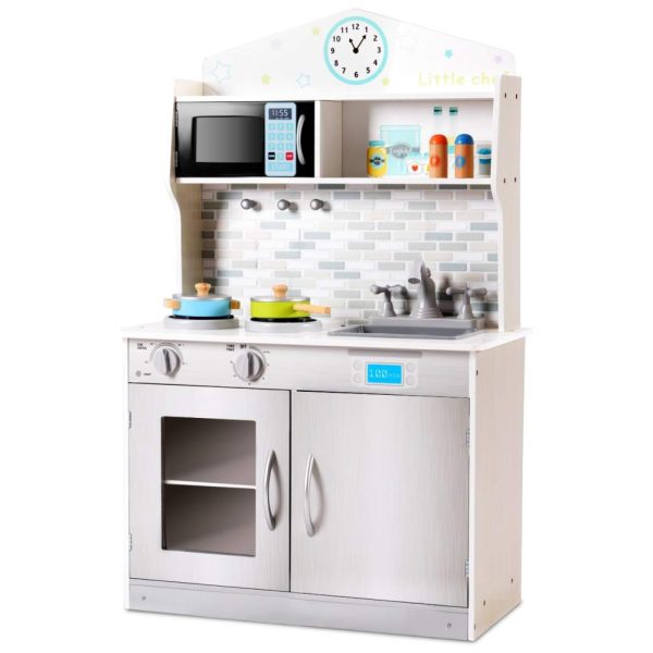 ectqndlcz6m70b_0 jpg - Cozinha de Brinquedo Realista em Madeira para Crianças de 3 Anos ou Mais, Costzon, Prata