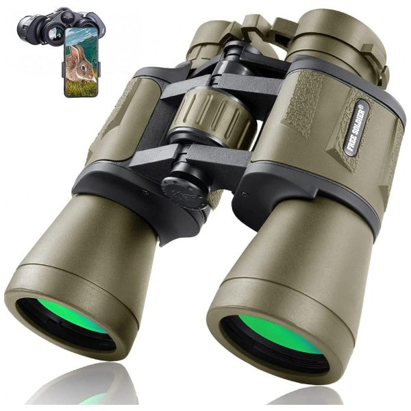 ectqnmc1hk590b_0-1 jpg - Binóculos 20x50 com Adaptador de Smartphone, Visão 914 Metros, FREE SOLDIER, Verde