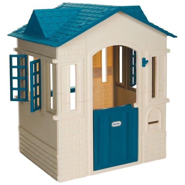 ectqpkv72l480b_0-1 jpg - Casinha Infantil Interativa para Crianças de 2 a 6 Anos, Branca, LITTLE TIKES 654053M, Creme