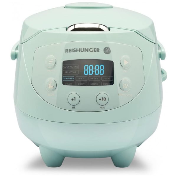 ectqpwzmgch90b_0-1 jpg - Panela de Arroz Elétrica 840mL, com Controle de Temperatura, 110v, REISHUNGER, Verde