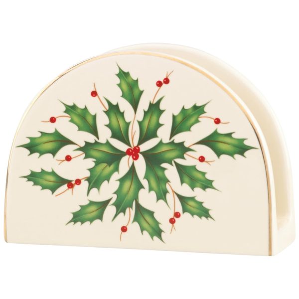 ectqq48xp9x60b_0 jpg - Porta Guardanapo em Porcelana, Natalino, Lenox 870004, Branco Marfim