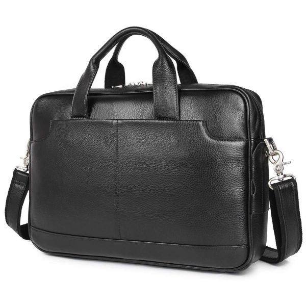 ectqq56c7cl70b_0 jpg - Augus Bolsa, Pasta de Couro de Flor Integral para Laptop Preta