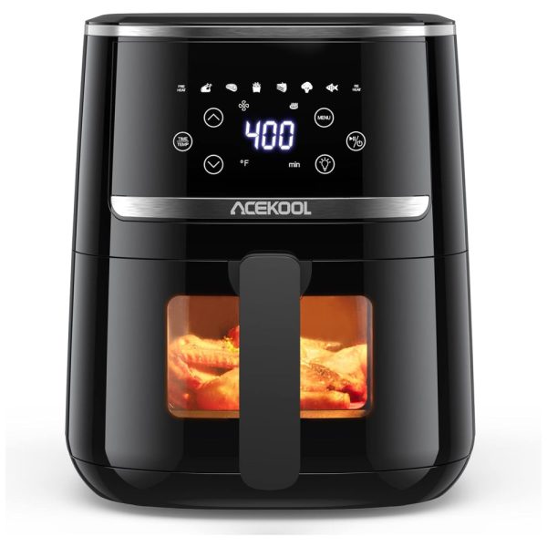 ectqqf4z12vb0b_0-1 jpg - Fritadeira Elétrica AirFryer 5L com Painel Digital e 8 Predefinições, 110V 1500W, Acekool, Preta