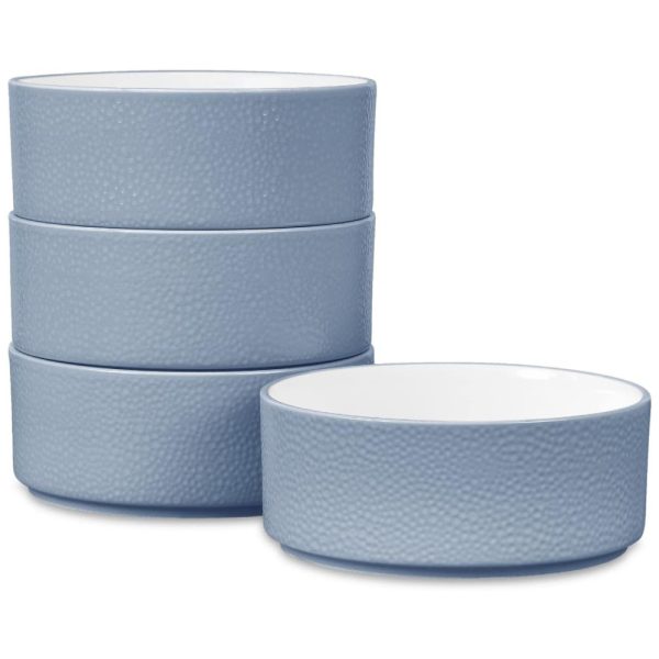 ectqqm66m8tb0b_0 jpg - Conjunto de Tigelas, Estilo Minimalista com 4 Peças, Capacidade de 600mL, Material de Porcelana e Formato Redondo, Noritake G009 200D, Azul