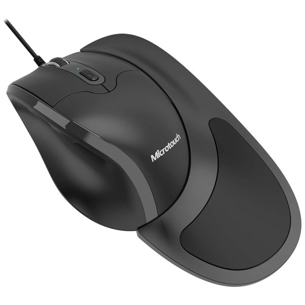 ectqqs6jcps70b_0 jpg - Mouse Ergonômico Semi Vertical com Fio Reduz a Tensão do Pulso com Botões Programáveis, 1000, 4800 DPI 6 Botões, NEWTRAL, Preto