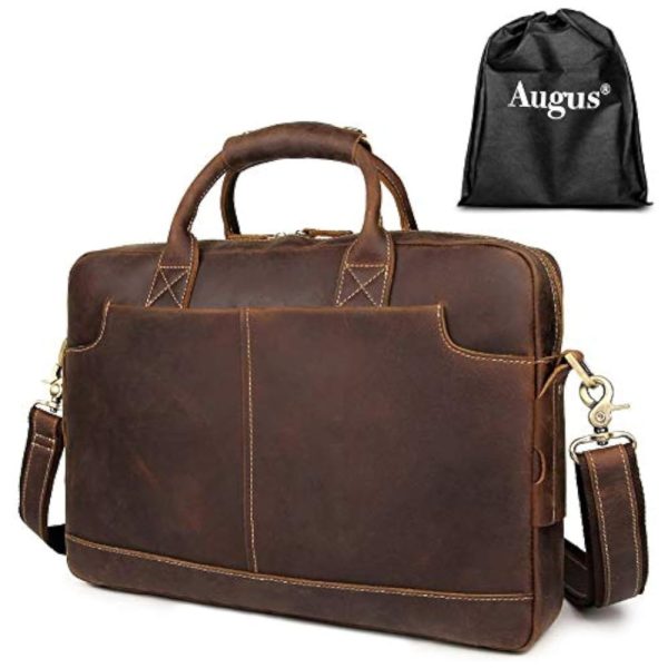 ectqrblqsbl70b_0 jpg - Augus Bolsa, Pasta de Couro de Flor Integral para Laptop Mascilino