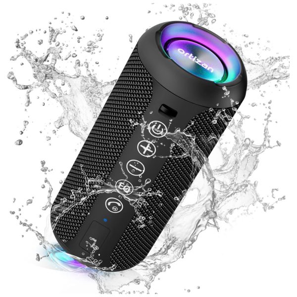 ectqrk8wpdf80b_0 jpg - Caixa de Som Bluetooth sem Fio Portátil à Prova d IPX7, 24W, até 30H, ORTIZAN X10, Preto