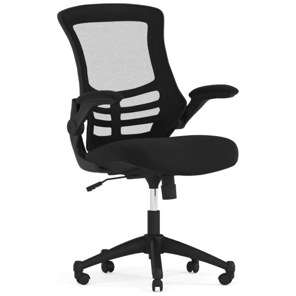 ectquj3spuk00b_0-1 jpg - Cadeira de Escritório Ergonômica Giratória com Suporte Lombar e Altura Ajustáveis, FLASH FURNITURE BL X 5M BK GG, Preto