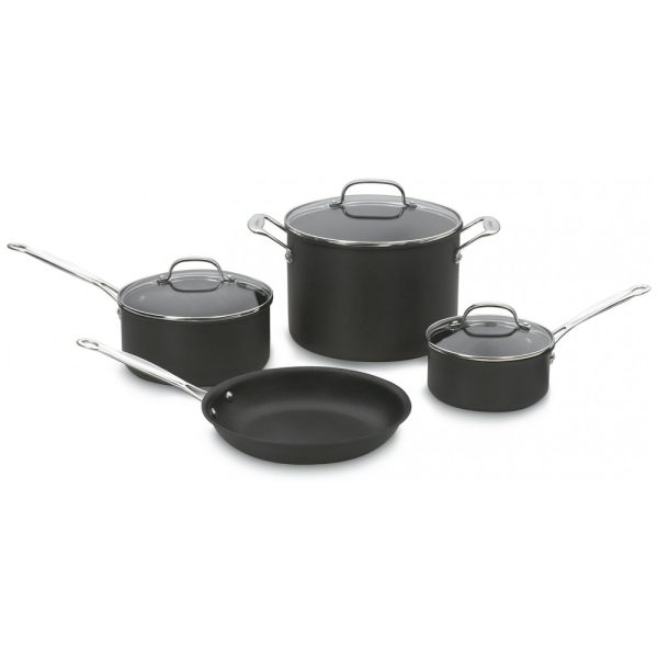 ectqwh5ol1000b_0-1 jpg - Conjunto de Panelas Antiaderente em Aço Anodizado, 7 Peças, Cuisinart 66 7 Chefs Classic